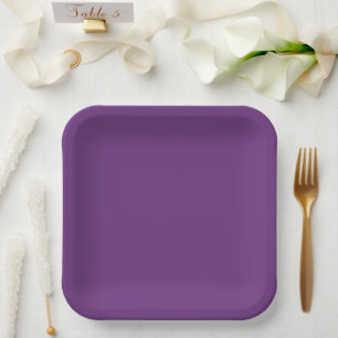 Purple Solid Color Paper Plates