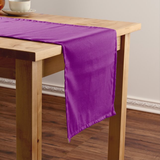 Purple Solid Color Table Runner (In Situ)
