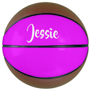 Purple solid plain basketball