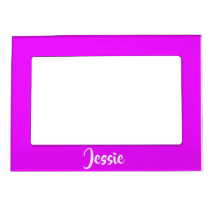 Purple solid plain magnetic frame