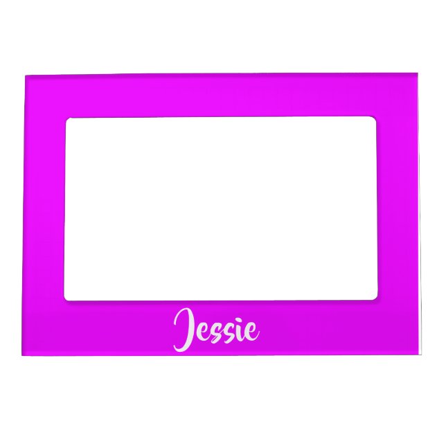 Purple solid plain magnetic frame (Front)