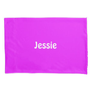 Purple solid plain pillow case