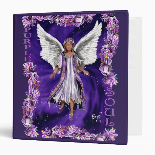 Purple Soul 3 Ring Binder (Front/Inside)