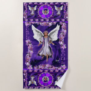 Purple Soul Beach Towel