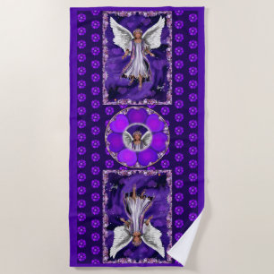 Purple Soul Beach Towel