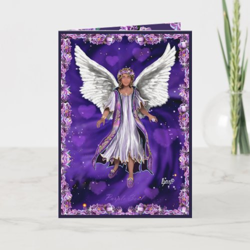 Purple soul birthday card