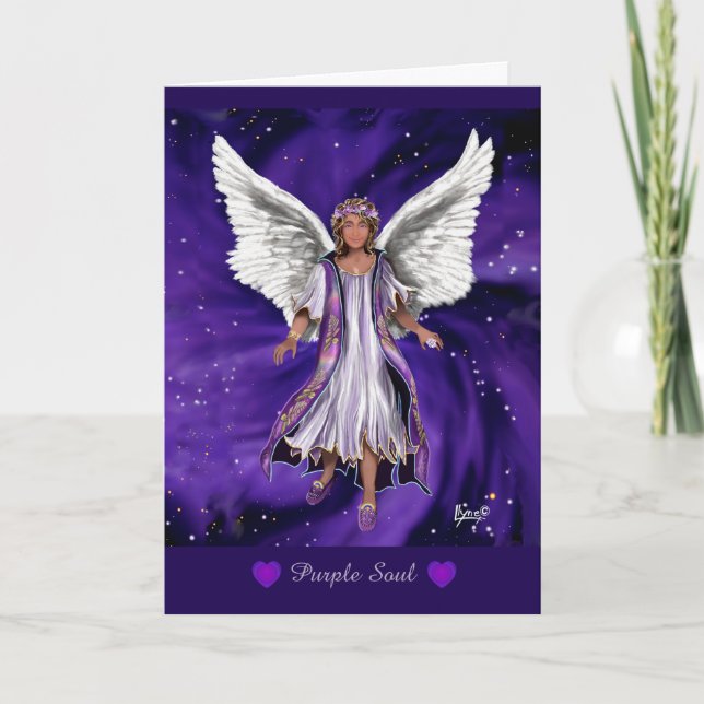 Purple Soul  Birthday Card (Front)