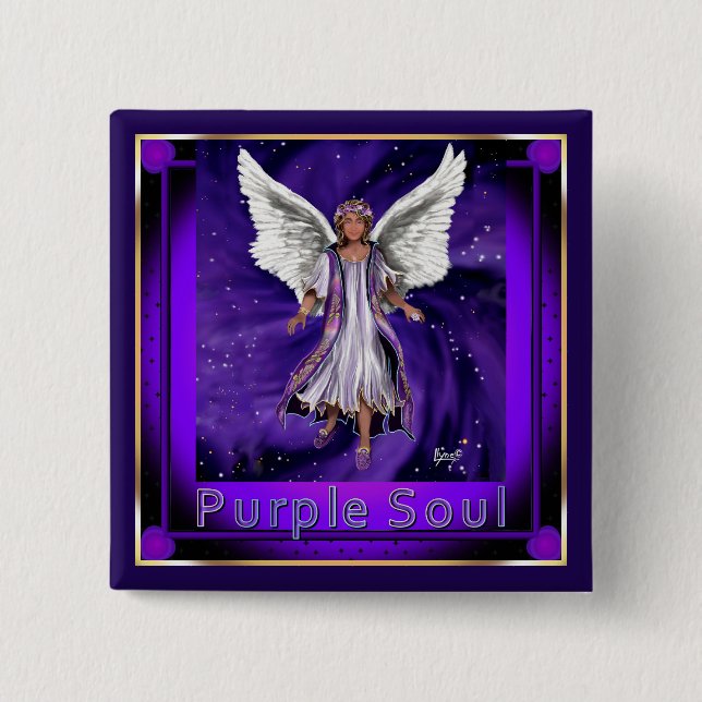 Purple Soul  Button (Front)