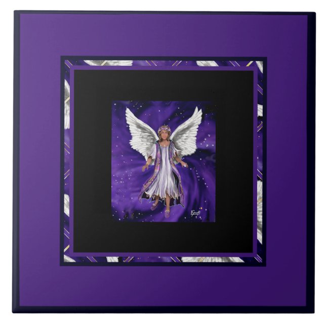 Purple soul  ceramic tile (Front)