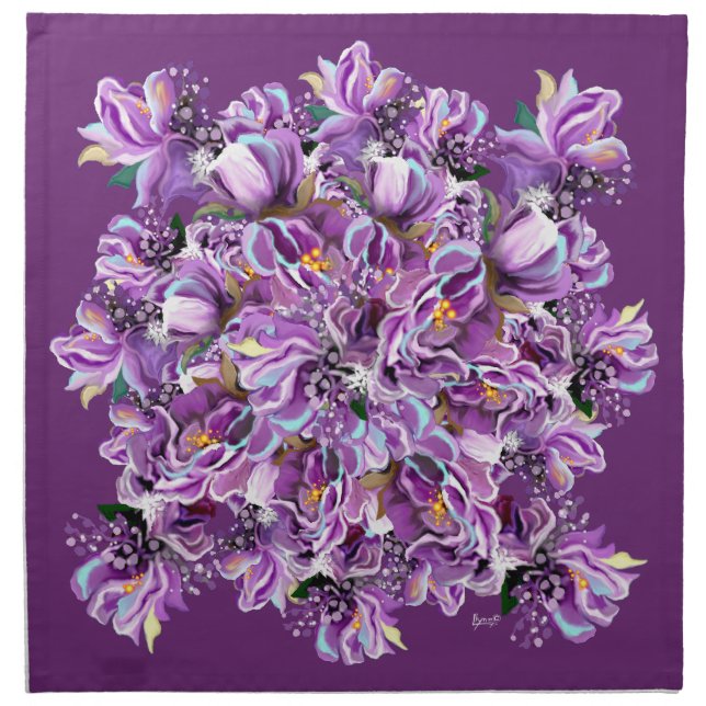 Purple Soul Cloth Napkin (Front)