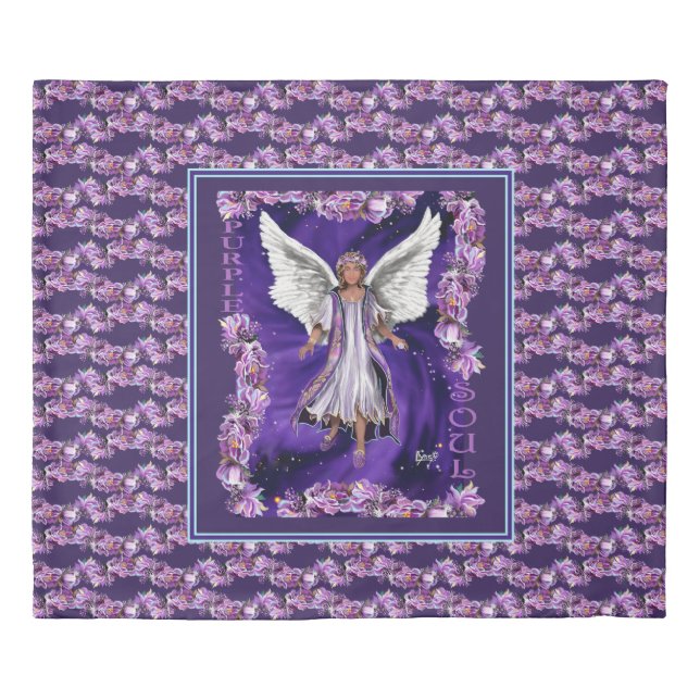 Purple Soul Duvet Cover (Front)