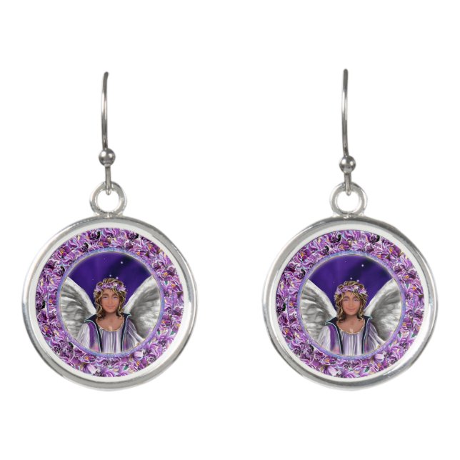 purple soul earrings (Front)