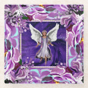 Purple Soul  Glass Coaster
