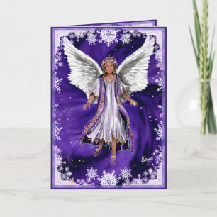 Purple soul greetings card