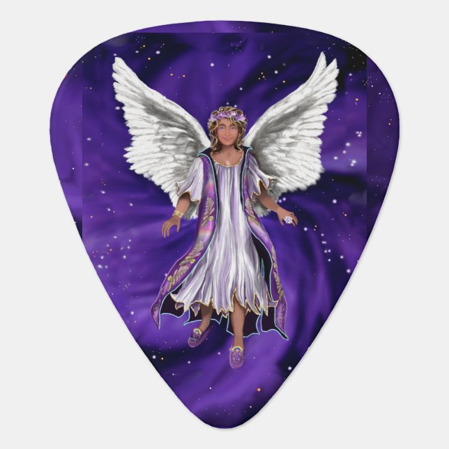 Purple Soul Guitar Pick (Front)