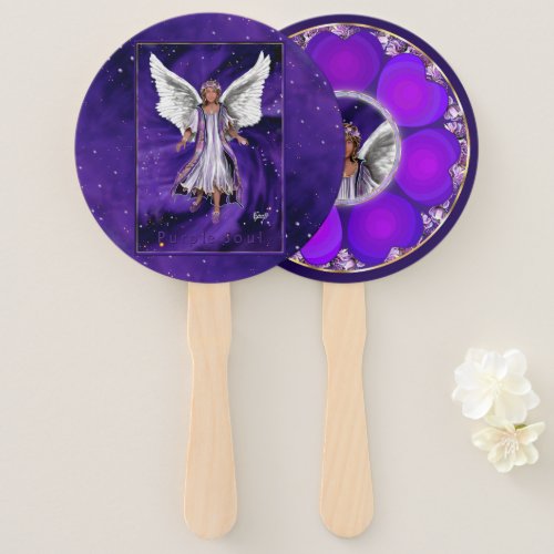 Purple Soul  Hand Fan