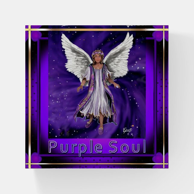 Purple Soul Paperweight (Front)