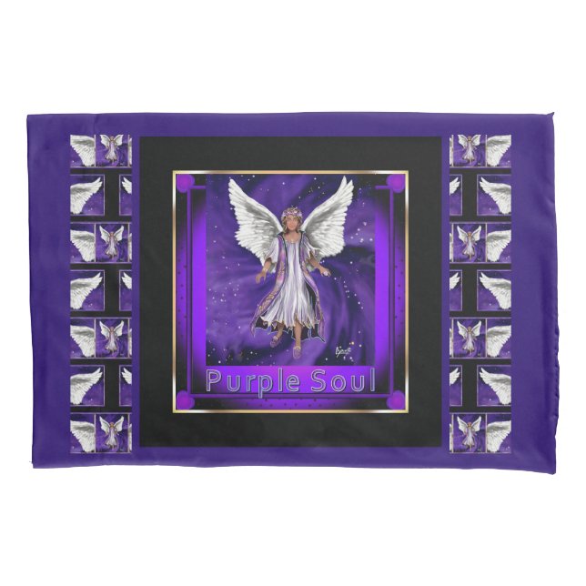 Purple Soul Pillow Case (Front)