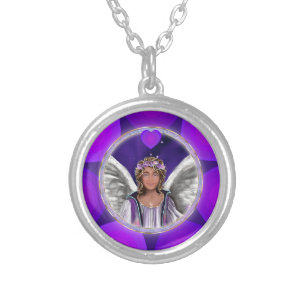Purple Soul Silver Plated Necklace