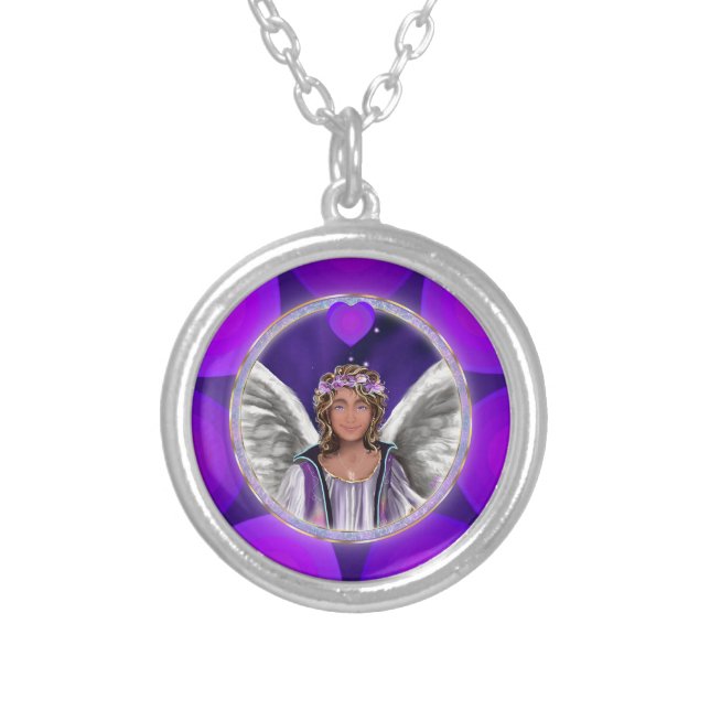 Purple Soul Silver Plated Necklace (Front)