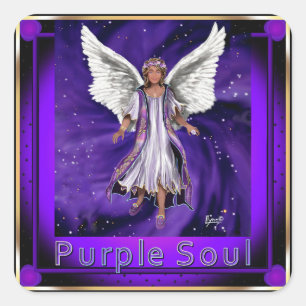 Purple Soul Square Sticker