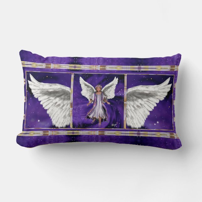 Purple Soul Throw Pillow (Front)
