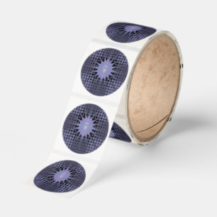Purple Space Classic Round Sticker