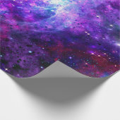 Purple Space Galaxy Cosmic Spacey Teal Pink Sky Wrapping Paper (Corner)