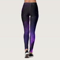 Cotton Tie Dye Cosmic Galaxy Space Print Stretch Fashion Leggings