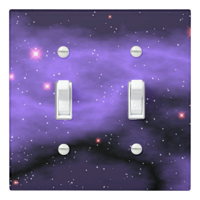 Purple Space Galaxy Light Switch Cover (In Situ)