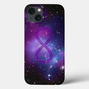 Purple Space Image Infinity Symbol iPhone 13 Case
