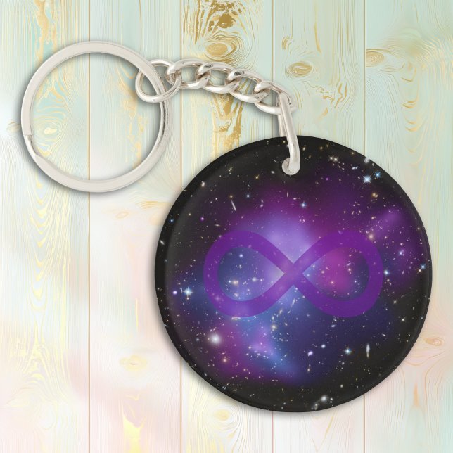 Purple Space Image Keychain (Purple Space Image Keychain)