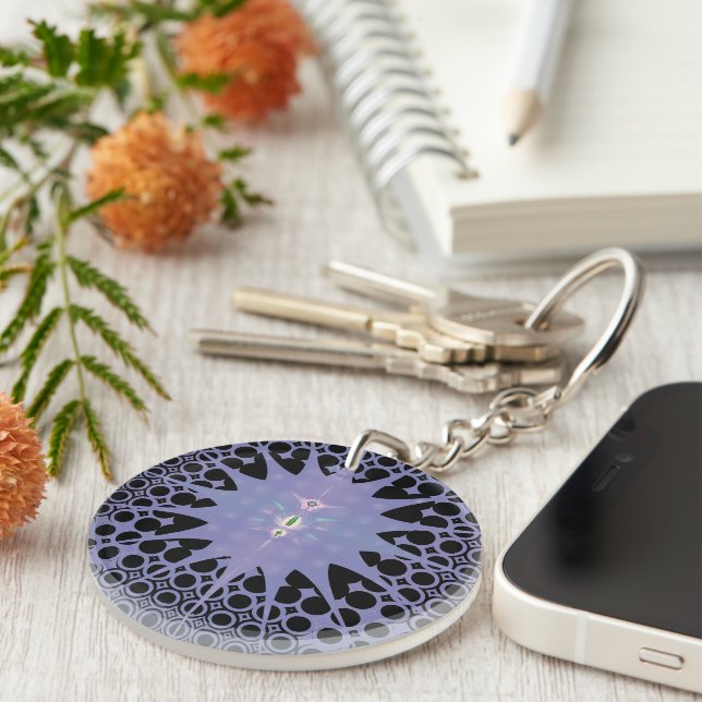 Purple Space Keychain (Front Right)