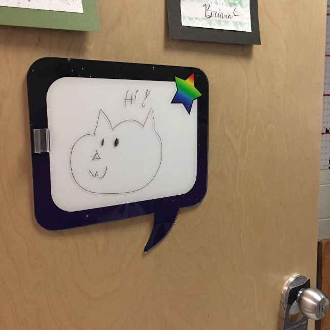 Purple Space Rainbow Star Dry Erase Board (Creator Uploaded)