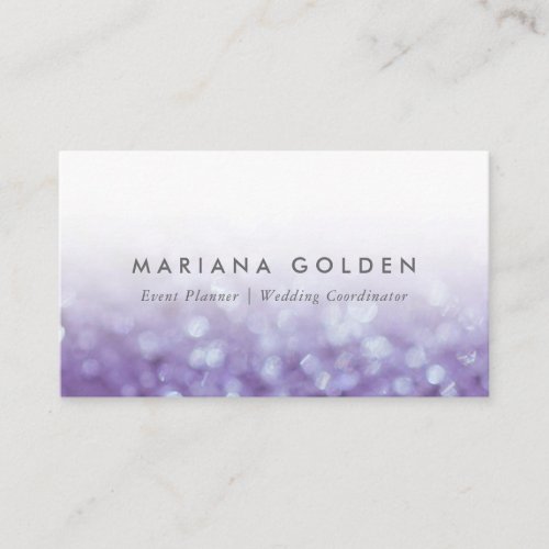 Glowing Glittering Bokeh | Glitter Business Card