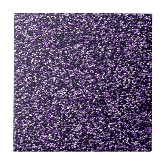 Purple Sparkle Ceramic Tile (Front)
