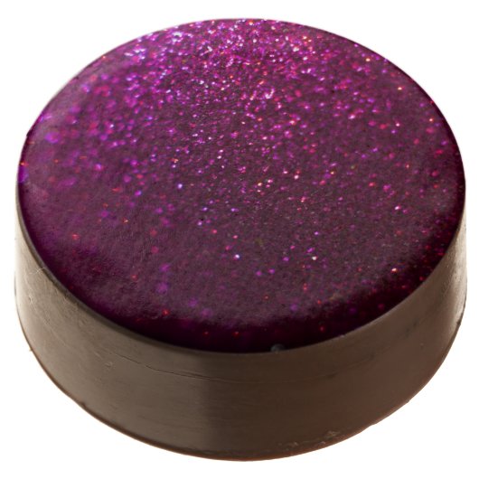 Purple Sparkle Chocolate Dipped Oreo (Angled)