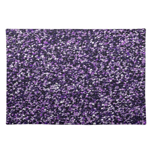 Purple Sparkle Cloth Placemat (Front)