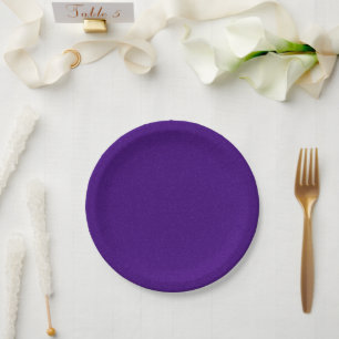 Purple Sparkle Custom Paper Plate