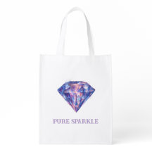 Purple Sparkle Diamond Tote Bag – Shining Violet