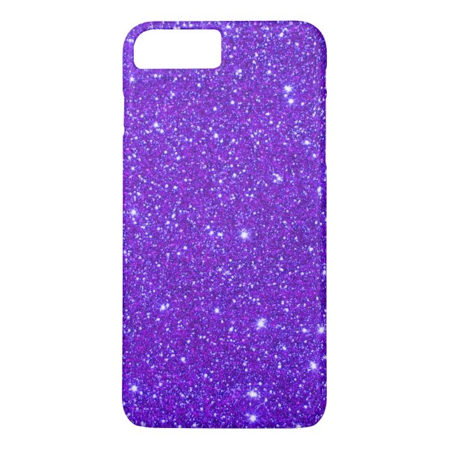 Purple Sparkle Glitter Custom Design Sparkly Cases (Back)