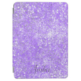 Purple Sparkle Glitter Elegant Personalized iPad Air Cover