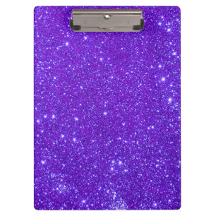 Purple Sparkle Glitter Girly Clipboard 5