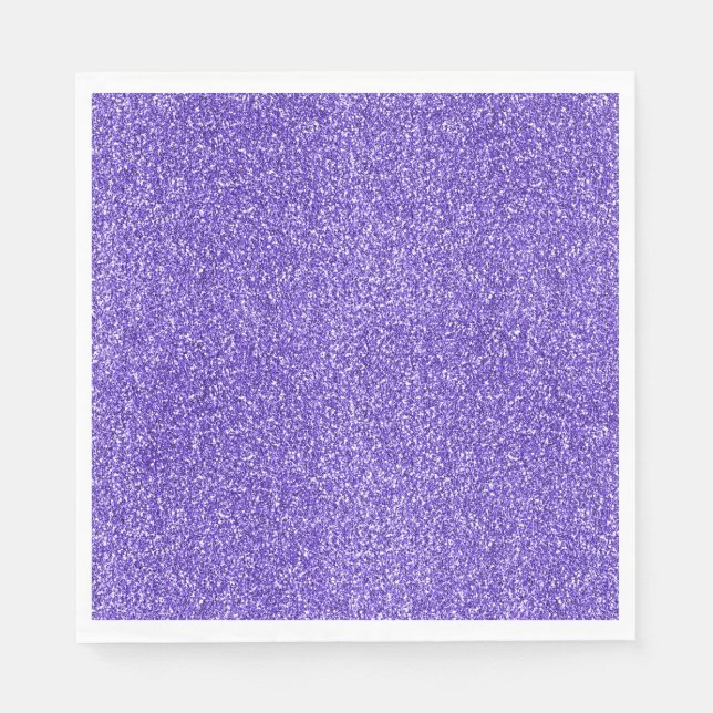 Purple Sparkle Glitter       Napkins (Front)