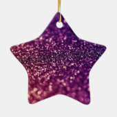 Purple sparkle glitter star Christmas ornament | Zazzle