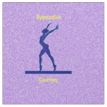 Purple Sparkle Gymnastics Beam Fabric