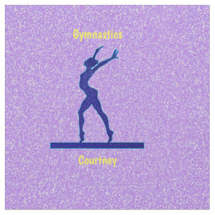 Purple Sparkle Gymnastics Beam Fabric