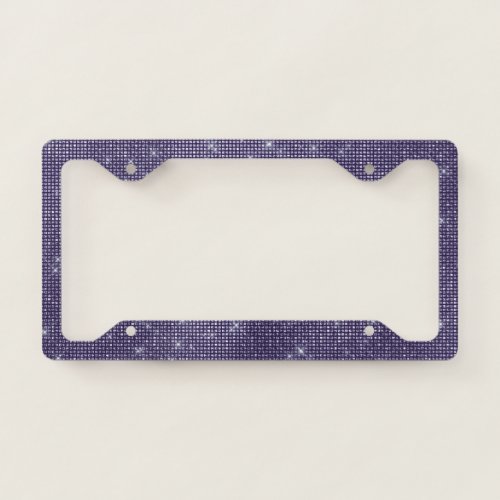 Purple Sparkle License Plate Frame