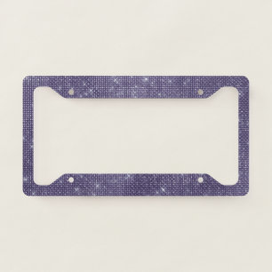 Purple Sparkle License Plate Frame
