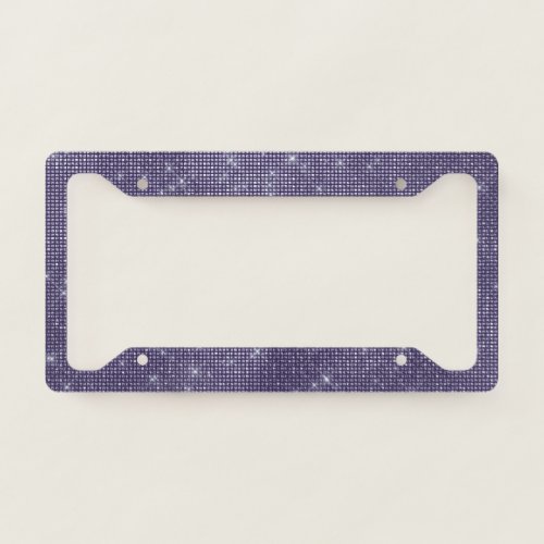 Purple Sparkle License Plate Frame